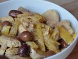 Tajine de poulet au citron confit et olives {culino-versions de juin}