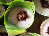 Petits puddings banane, coco et rhum