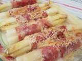 Asperges gratinées au jambon et Parmesan