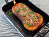 Courge butternut farcie au boeuf haché