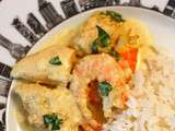 Curry de poulet aux crevettes