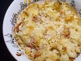 Du gratin de chou fleur aux lardons