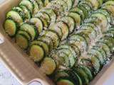 Gratin de courgettes, boeuf et riz