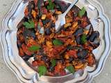 Moules à la tomate et au chorizo