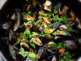 Moules au curry thaï