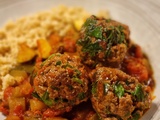 Parfaite des boulettes de boeuf aux courgettes