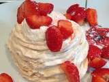 Pavlova aux fraises