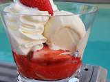 Pêche Melba à la fraise