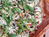 Pizza blanche courgettes et feta