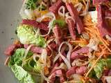 Salade crudités & lardons de canard