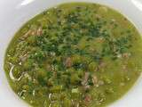 Soupe de petits pois, un peu comme au Canada