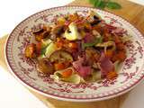 Tagliatelles aux champignons d’automne, pancetta & courge butternut