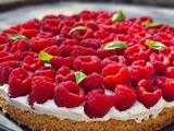 Tarte aux framboises