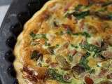 Tarte lardons & champignons