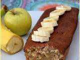 Cake au framage blanc ,banane et pomme