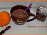 Chocolat chaud à l'orange