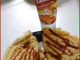 Crêpes vanille et caramel beurre salé de mon partenaire Régilait