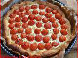 Tarte aux tomates cerise