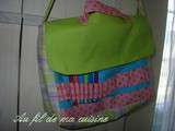 Sac artiste et sa trousse assortie