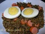 Salade de lentilles au knack