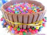 Gâteau Kit Kat et Smarties