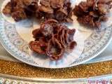 Roses des sables  au chocolat au lait (facile)