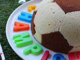 Gâteau ballon de foot aux deux chocolats