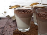 Panna Cotta vanillée et aux deux chocolats