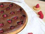 Tarte au chocolat & aux framboises