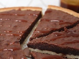 Tarte-Brownies & caramel au beurre salé