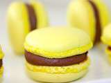 Macarons Chocolat Fêve de Tonka- Insert Gelée de Citron et Combava