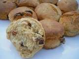 Scones vanille raisins secs