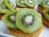 Tartelette au kiwi crème pâtissière aux spéculoos