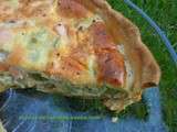 Quiche saumon-poireau