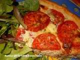 Tarte au thon, tomates et moutarde � l'ancienne