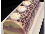 Bûche fruitée au Citron et Cassis