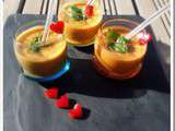 Gaspacho courgette, tomates et poivrons