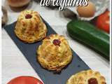 Kouglofs, flans de légumes