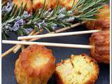 Mini cannelés au jambon fumé