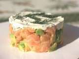 Tartare saumon/avocat au gingembre