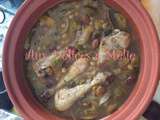 Tajine de poulet aux reines claudes