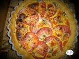 Tarte à la tomate parmesan et basilic