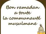 Bon ramadan