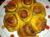 Brioche roulee au potiron (Pumpkin rolls)