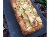 Cake courgette, brebis et lardons