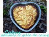 Coeur pommes et gelée de coing