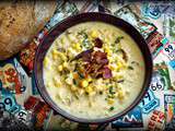 Corn chowder  chaudrée de mais  au bacon & pommes de terre (Battle Food #30)