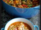 Minestrone au chou Kale et au quinoa