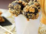 Cakes pops chocolatés a la nougatine