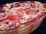 Clafoutis de fraises a la menthe